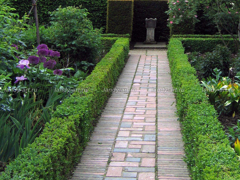 Мощение клинкерным кирпичом.