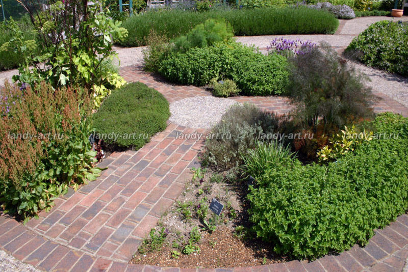 Мощение клинкерным кирпичом.