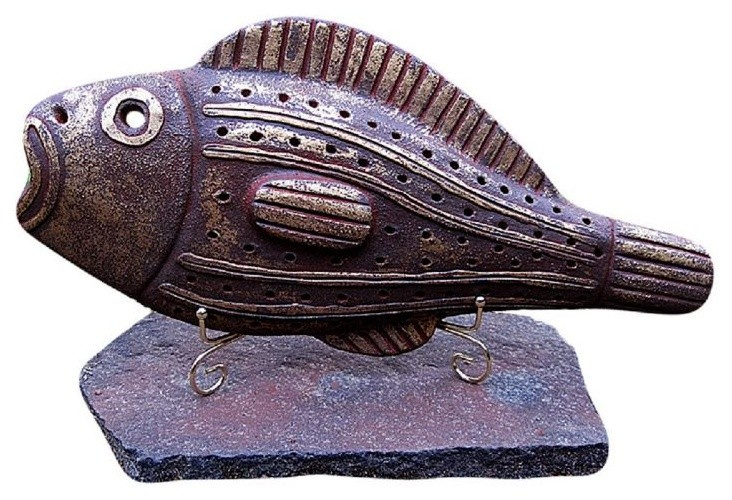 The Fish (on gold stand), Sculpture by Alexandra Kaminker | Artfinder