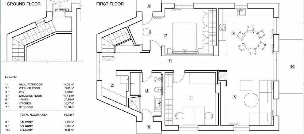 Houzz Литва: Квартира в Вильнюсе с необычным потолком и камином