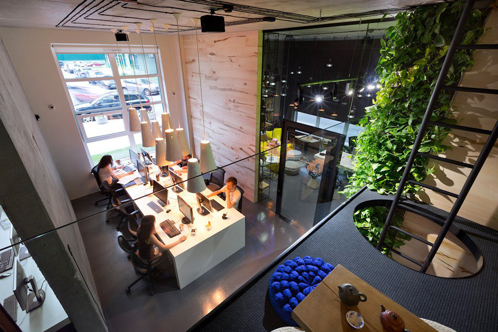 Офис и шоу-рум архитектурной мастерской Сергея Махно в Киеве.