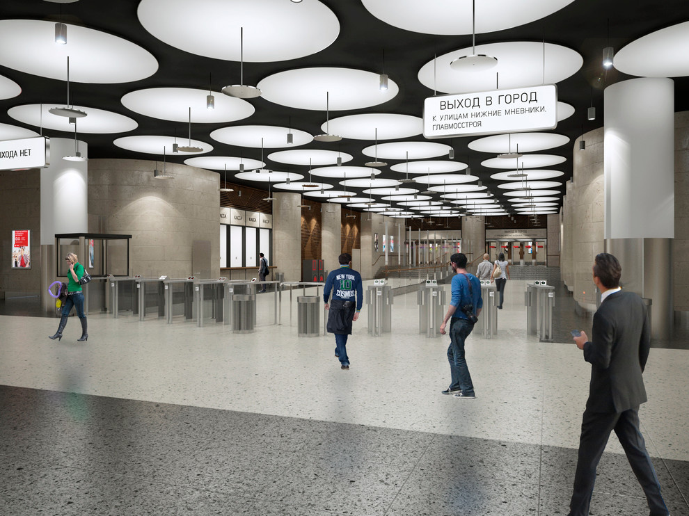 Competition project. Moscow metro station.