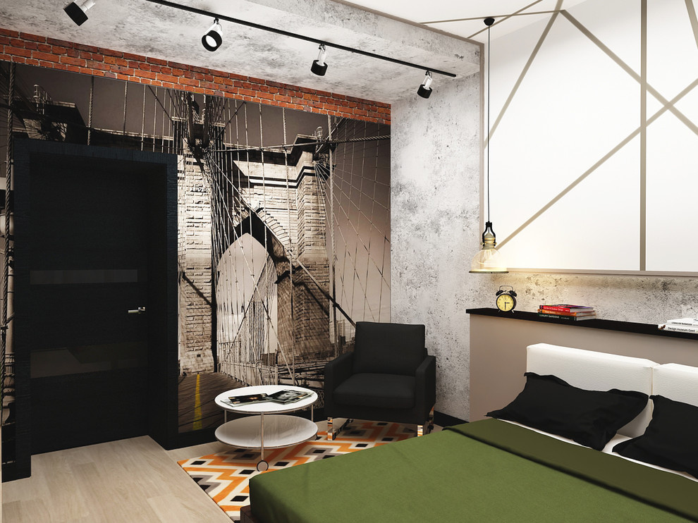 Спальня для подростка в стиле LOFT / Загородний дом / Алексеевка