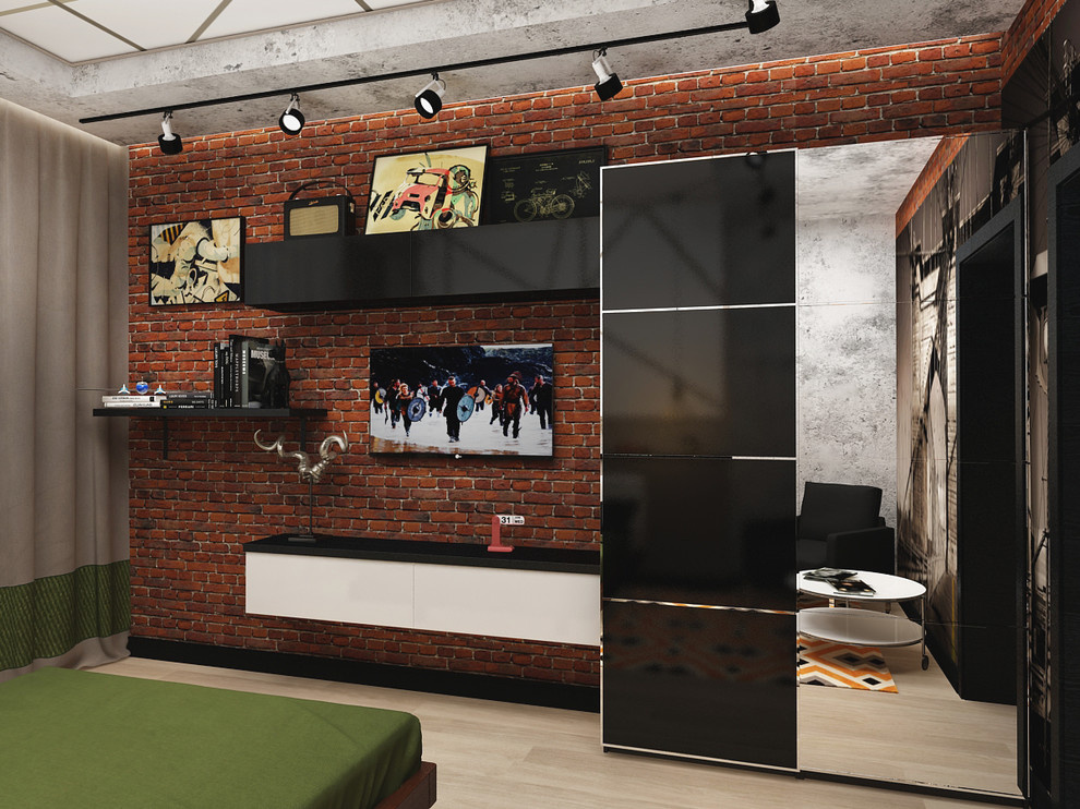 Спальня для подростка в стиле LOFT / Загородний дом / Алексеевка