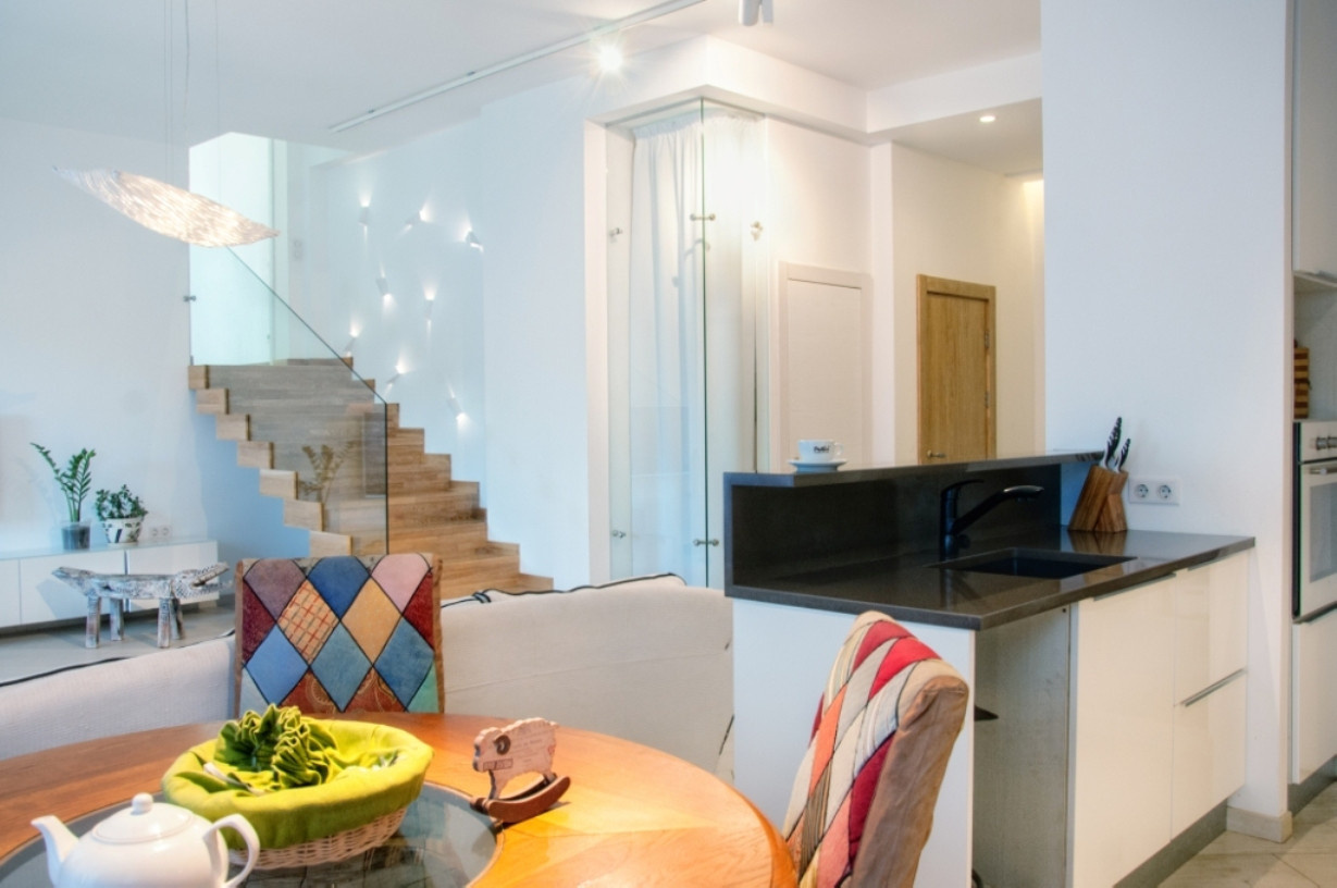 Интерьер двухуровневой квартиры