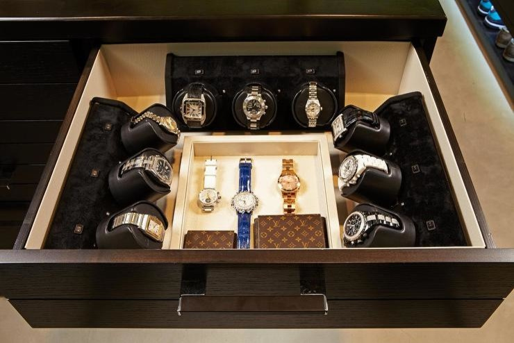 Closet with Watch Drawer - Transitional - Closet
