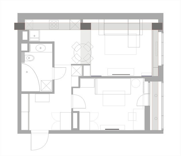 В гостях: 45 метров, распланированные хозяйкой-архитектором