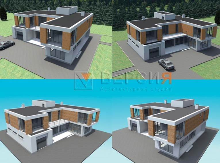 Проект жилого дома 390 м.кв.