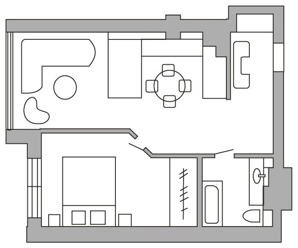 Houzz тур: Квартира для родителей дизайнера на берегу Балтики