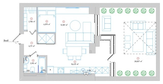 Houzz тур: Студия в подарок от родителей