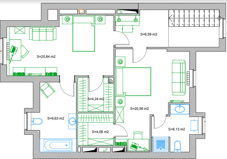 Houzz тур: Интерьер, вдохновленный полотнами Мгера Чатиняна