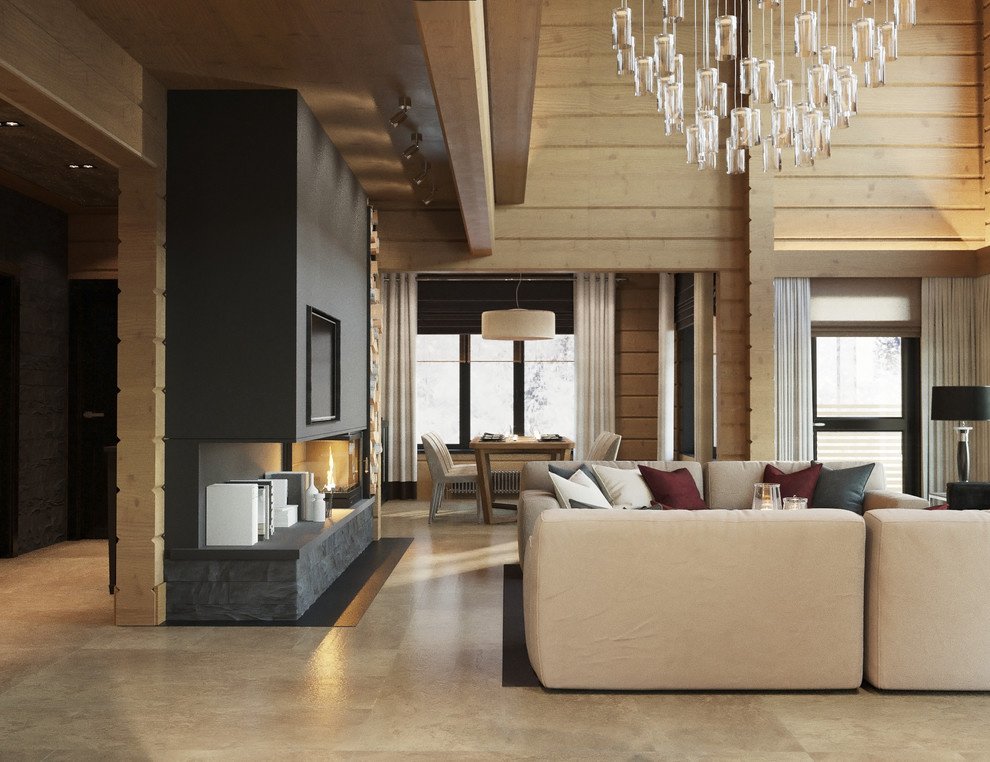 Дом элементами современного шале