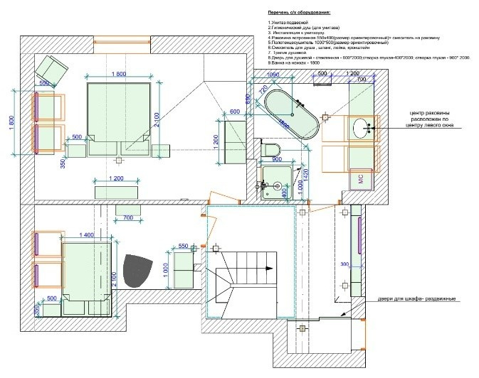 Houzz тур: Квартира в Светлогорске с ванной в мансарде