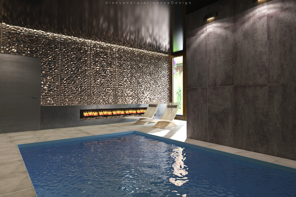 Pool. Art Nouveau style.