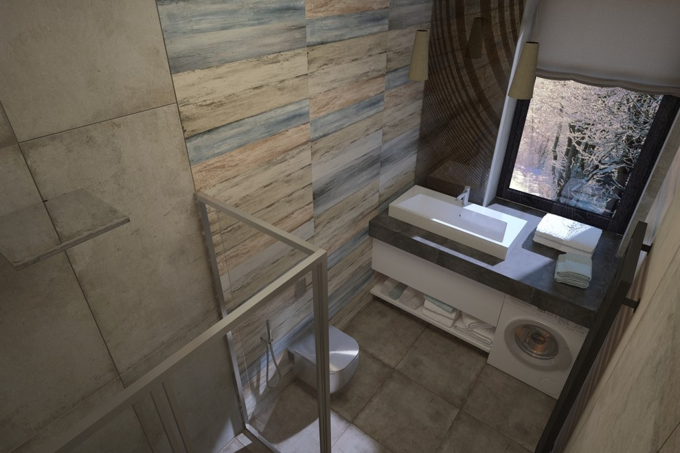 Маленькая ванная комната LOFT