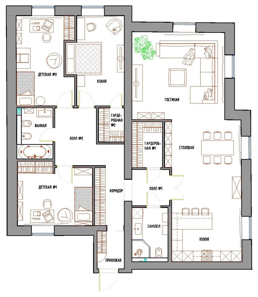 Houzz тур: Квартира с мансардной крышей в Петербурге