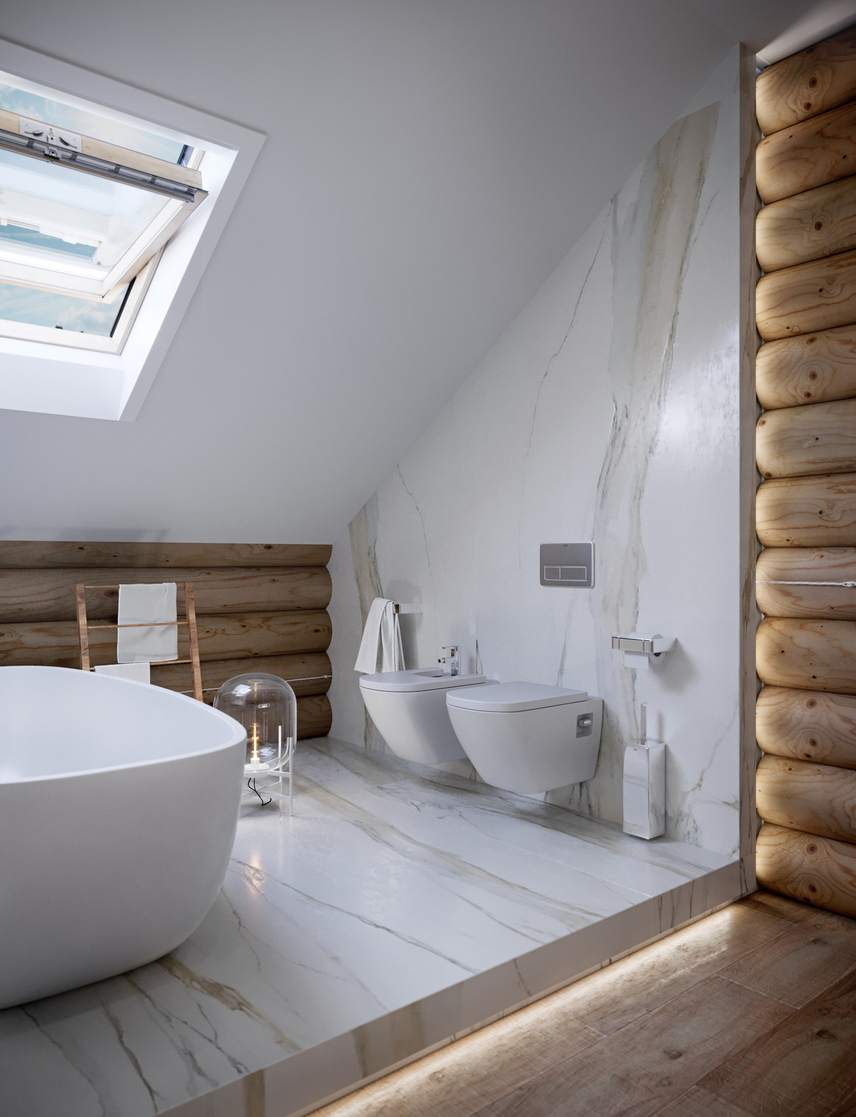 Baño y madera