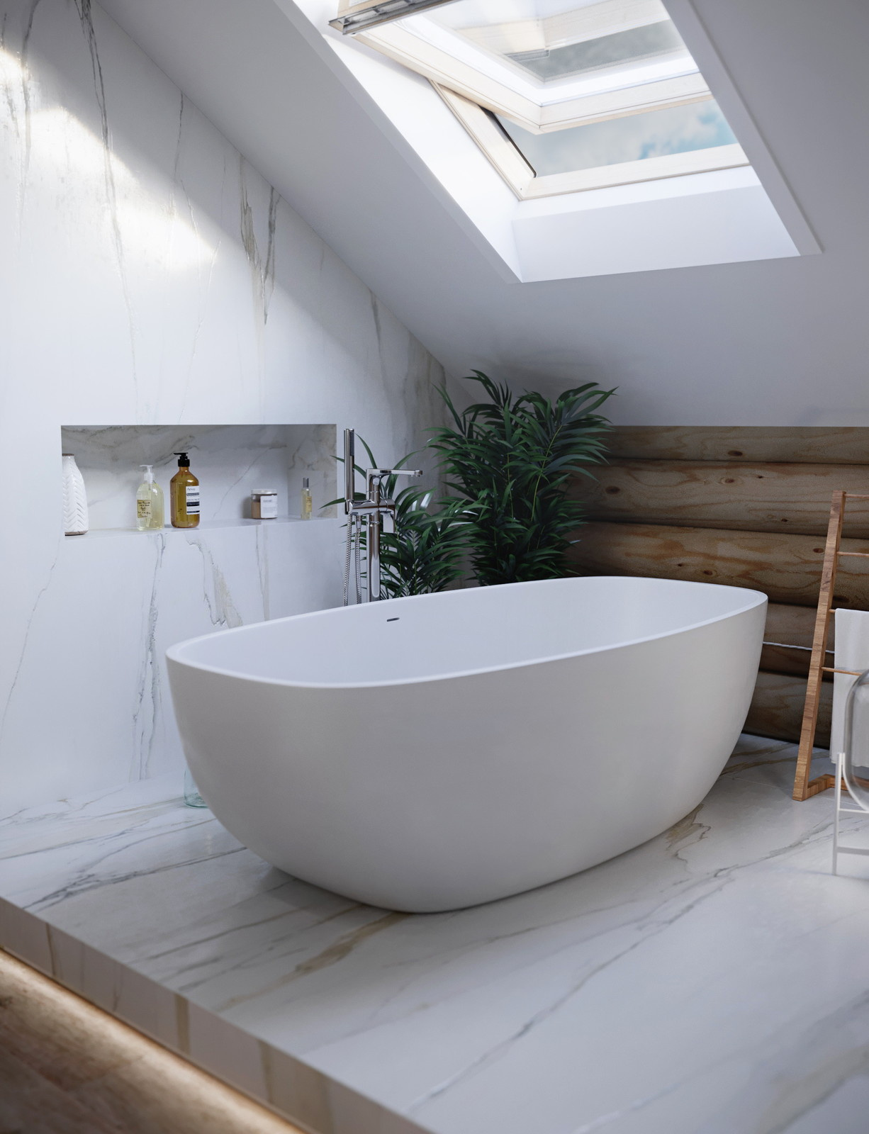 Baño y madera