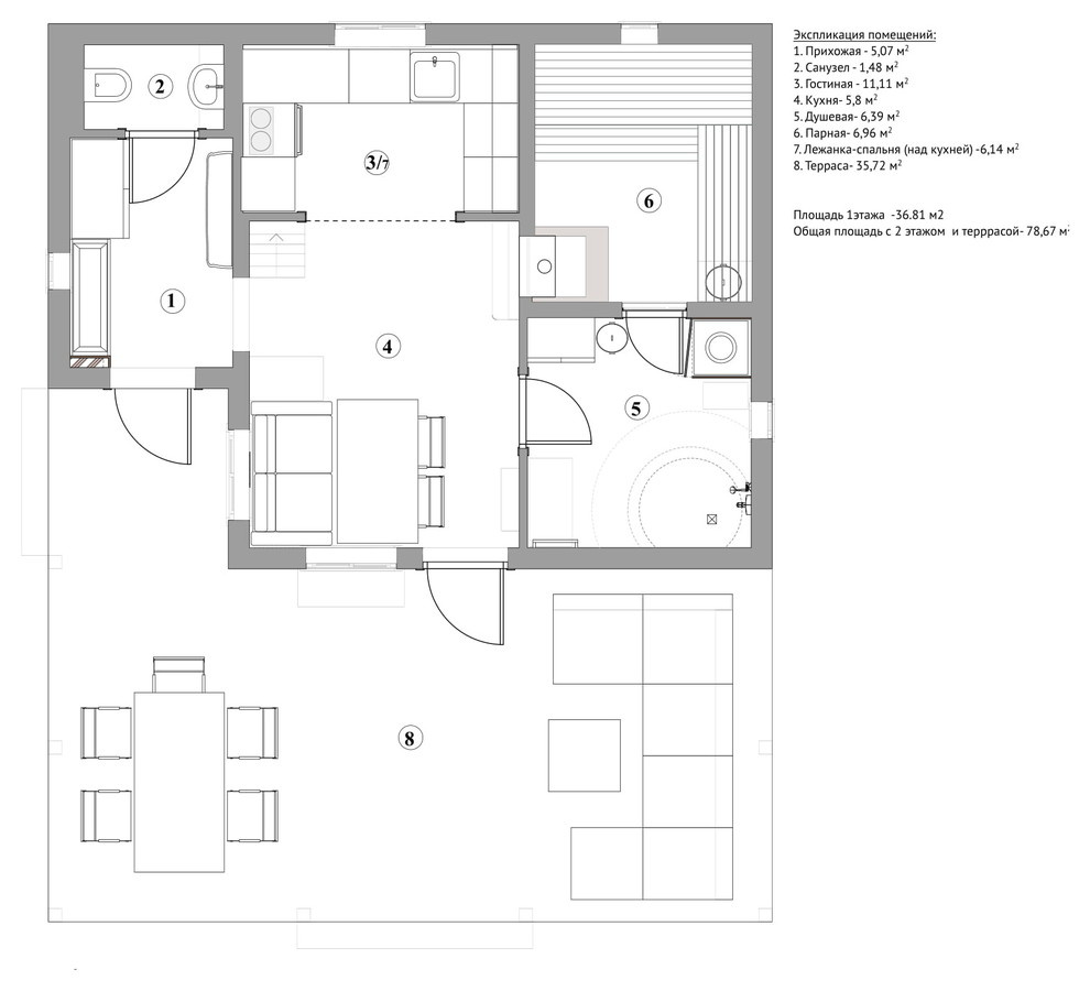 В гостях: дом-баня