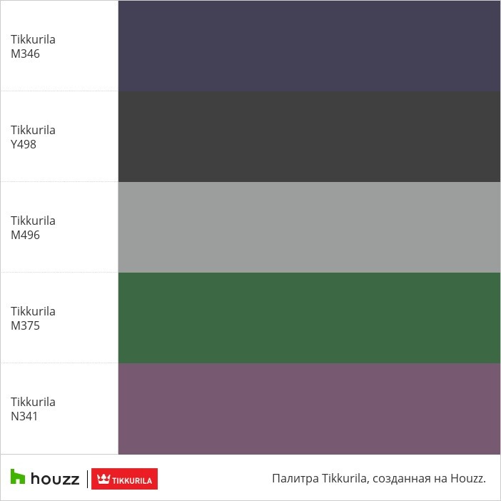 Моя Tikkurila® палитра цветов