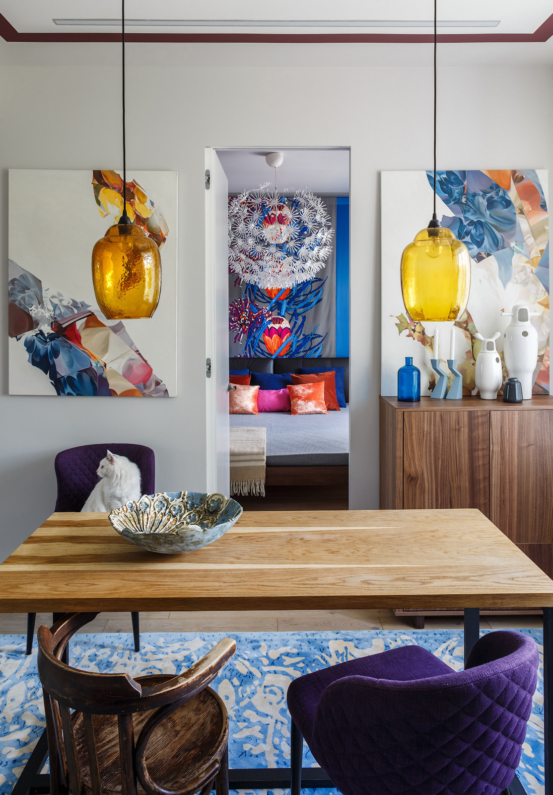 Houzz тур: Яркая квартира в русско-скандинавском стиле