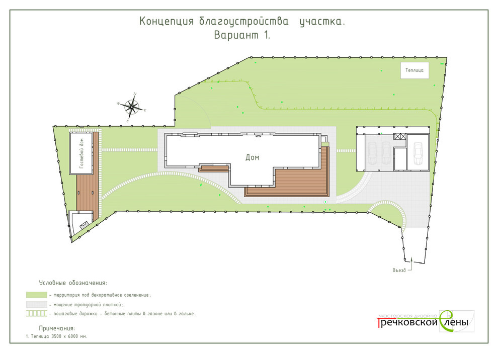 Благоустройство и озеленение участка. Грибки-2