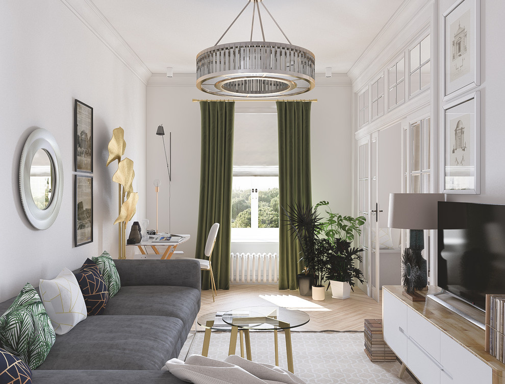 Обложка проекта: Intérieur d'un appartement d'une pièce à Saint-Pétersbourg