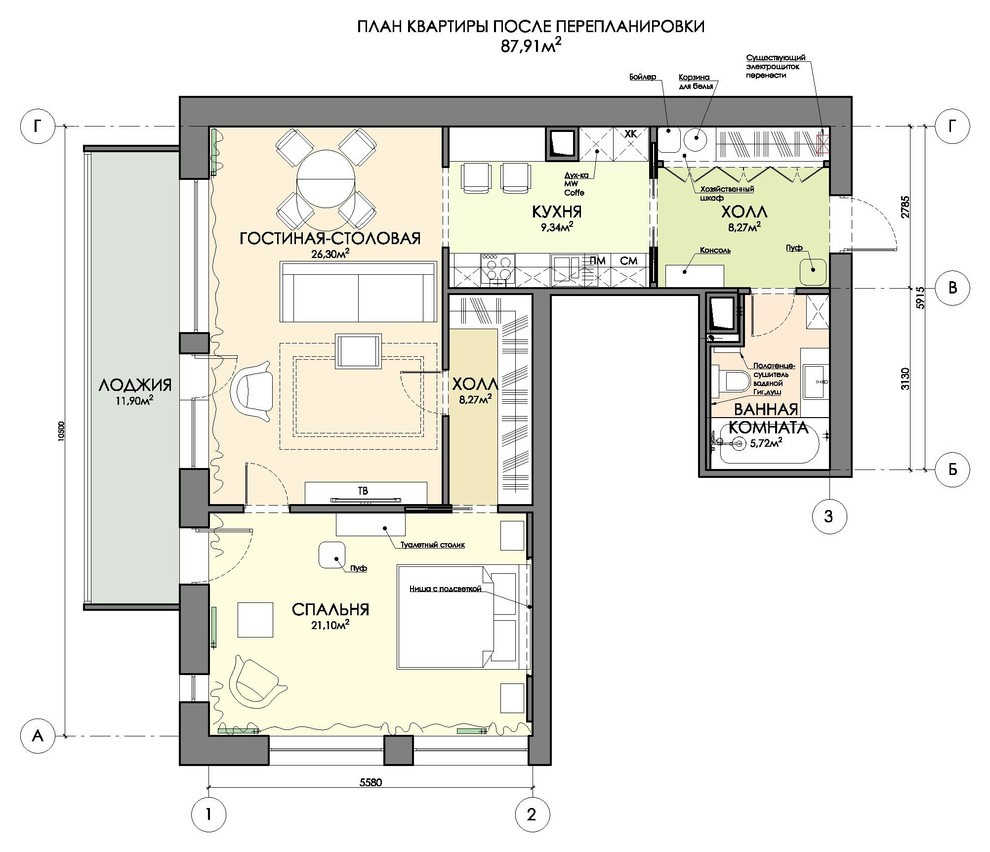 Есть решение: 9 вариантов, где проходная кухня рядом с коридором