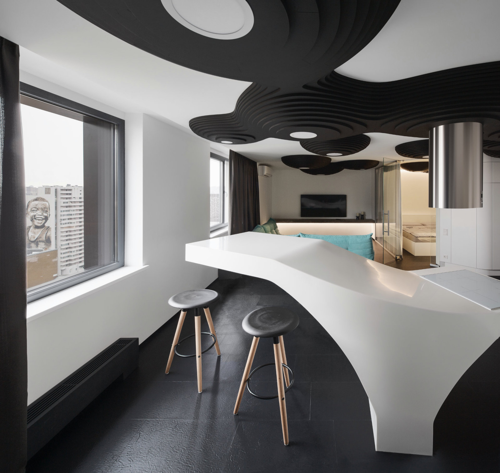 Houzz Украина: Квартира, которая напоминает космическую станцию