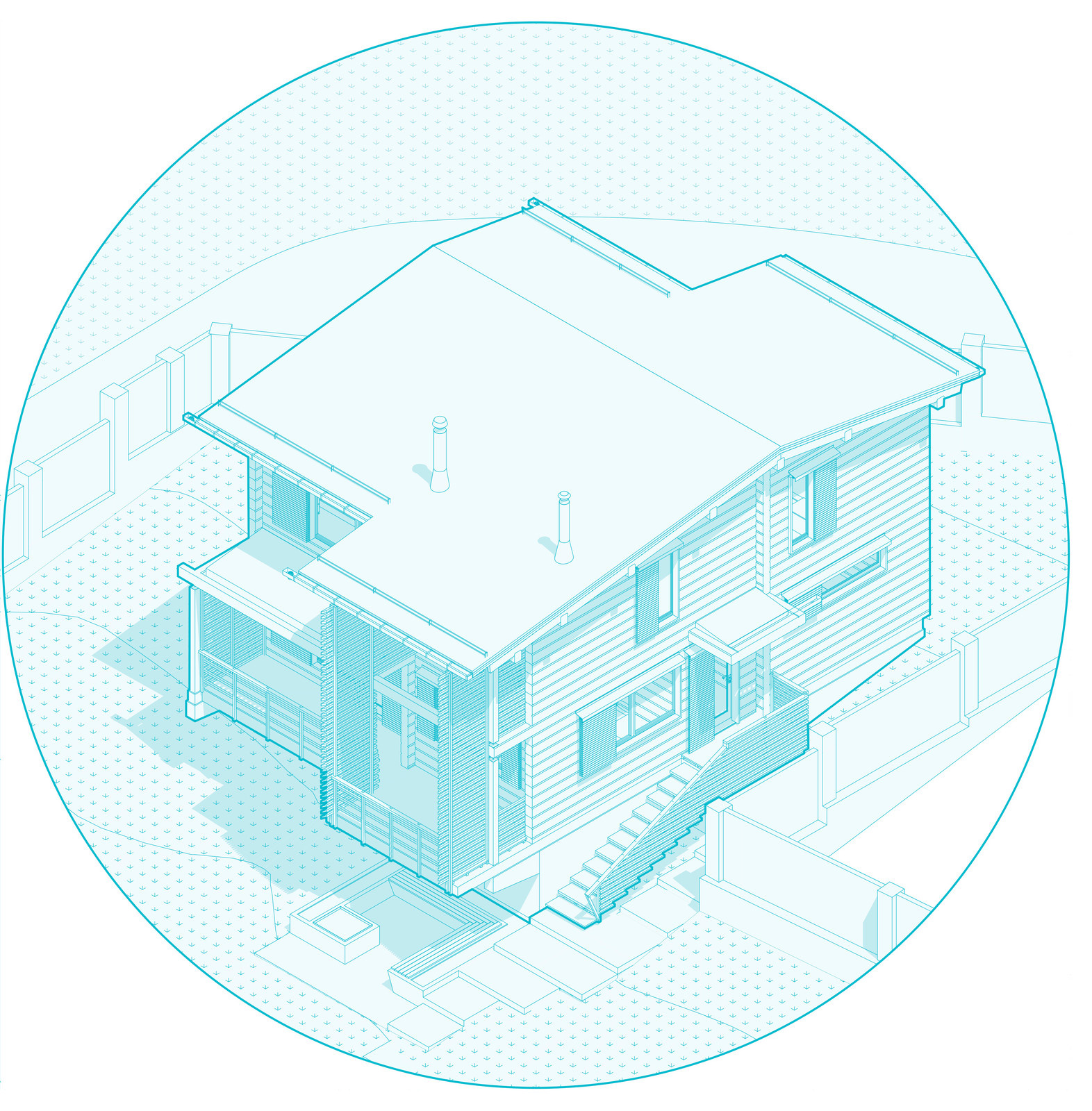 Дом на склоне / Hillside House