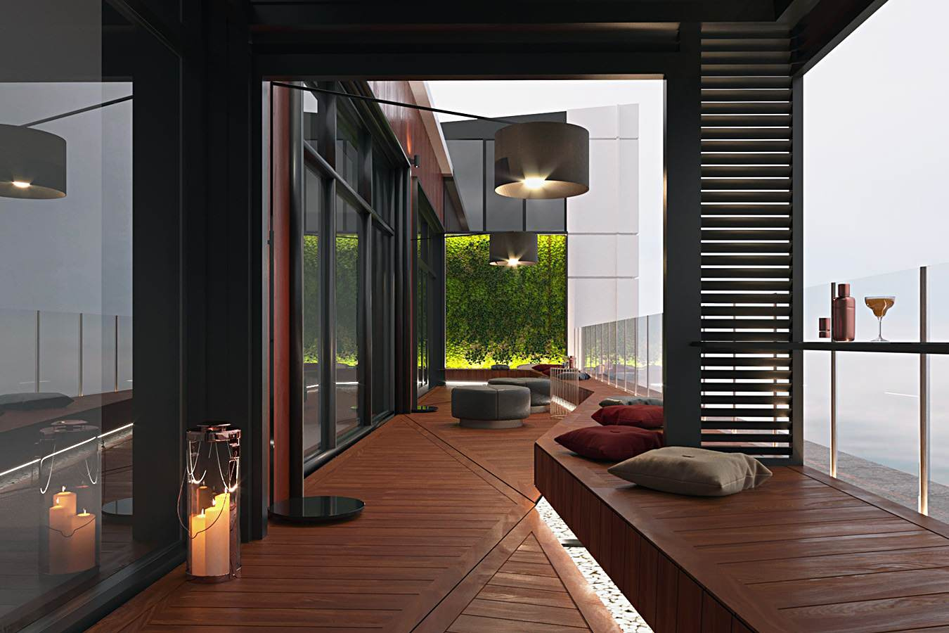 Терраса в ЖК"TriBeCa APARTMENTS"