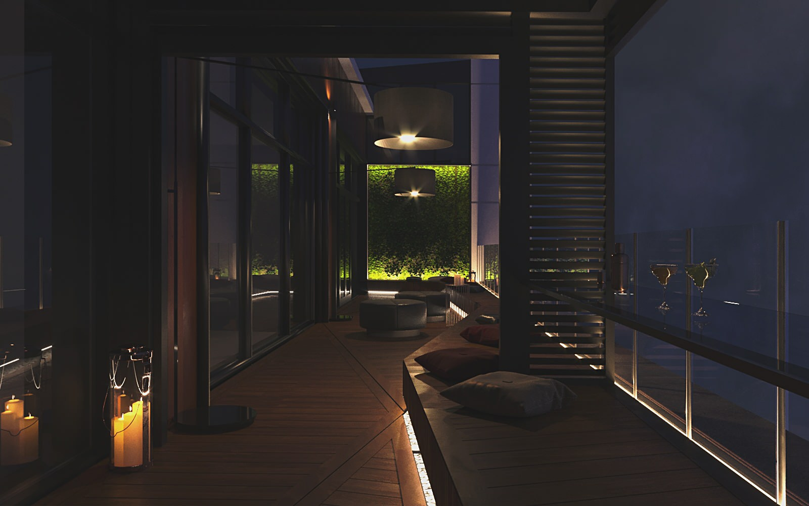 Терраса в ЖК"TriBeCa APARTMENTS"