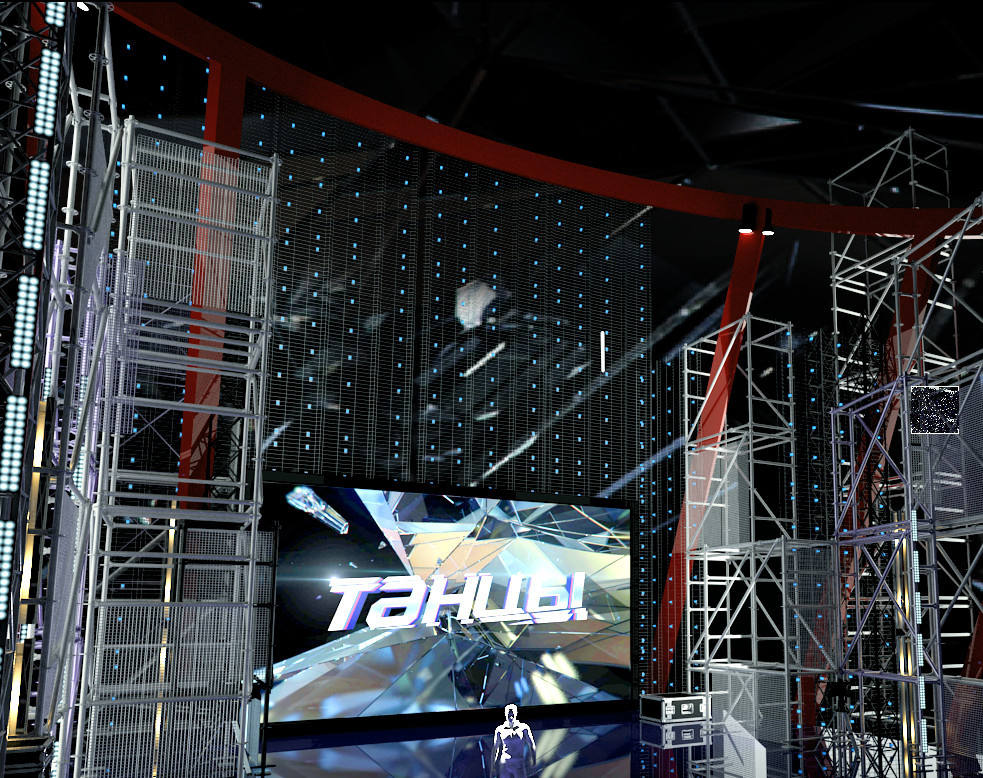 Сценография к проекту Танцы на ТНТ