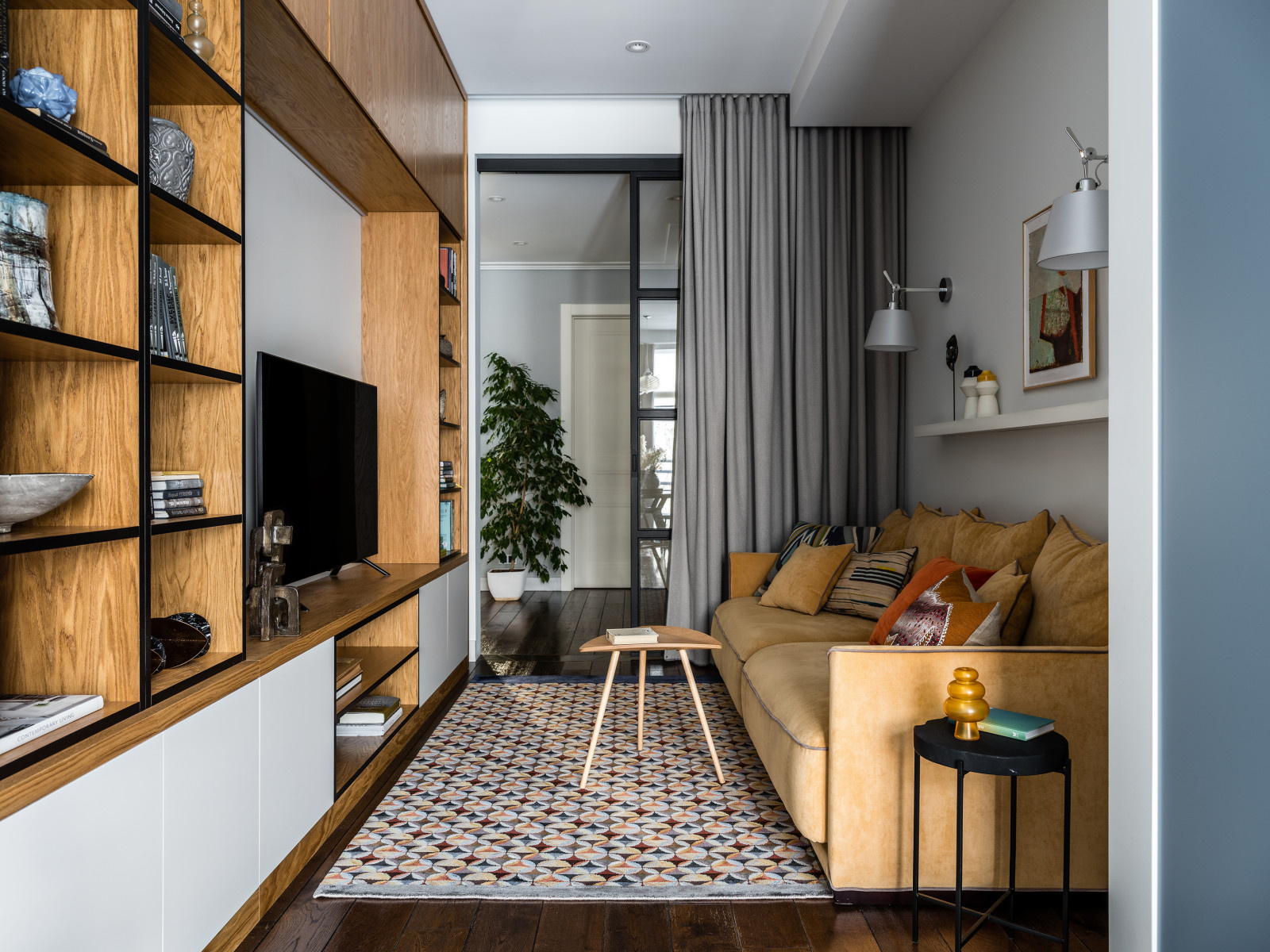 Проект недели: Проходная гостиная на входе... в кухню