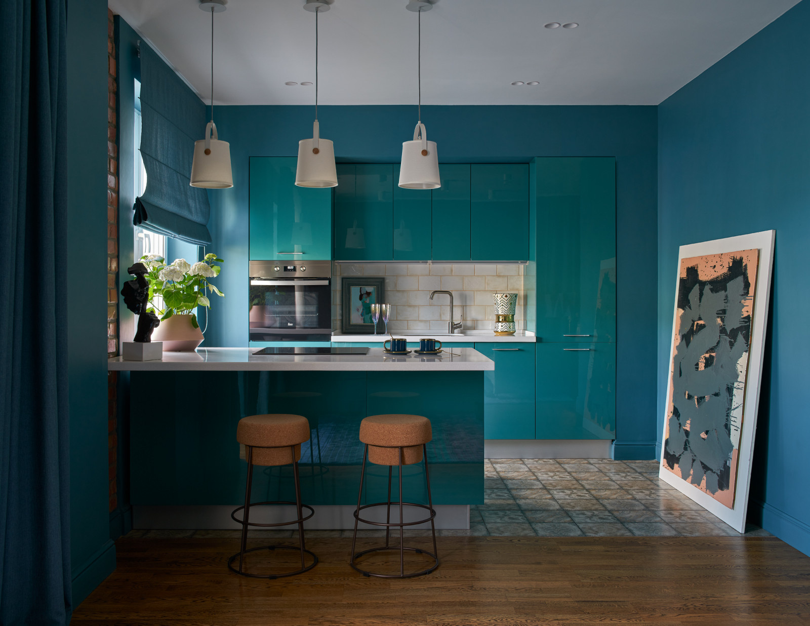 Houzz тур: Квартира-убежище в оттенках океана