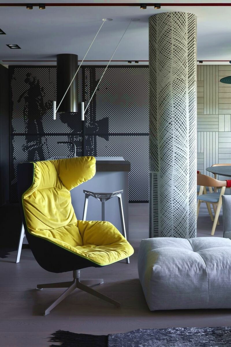 Houzz тур: Смелая квартира в Калининграде для ценителей искусства