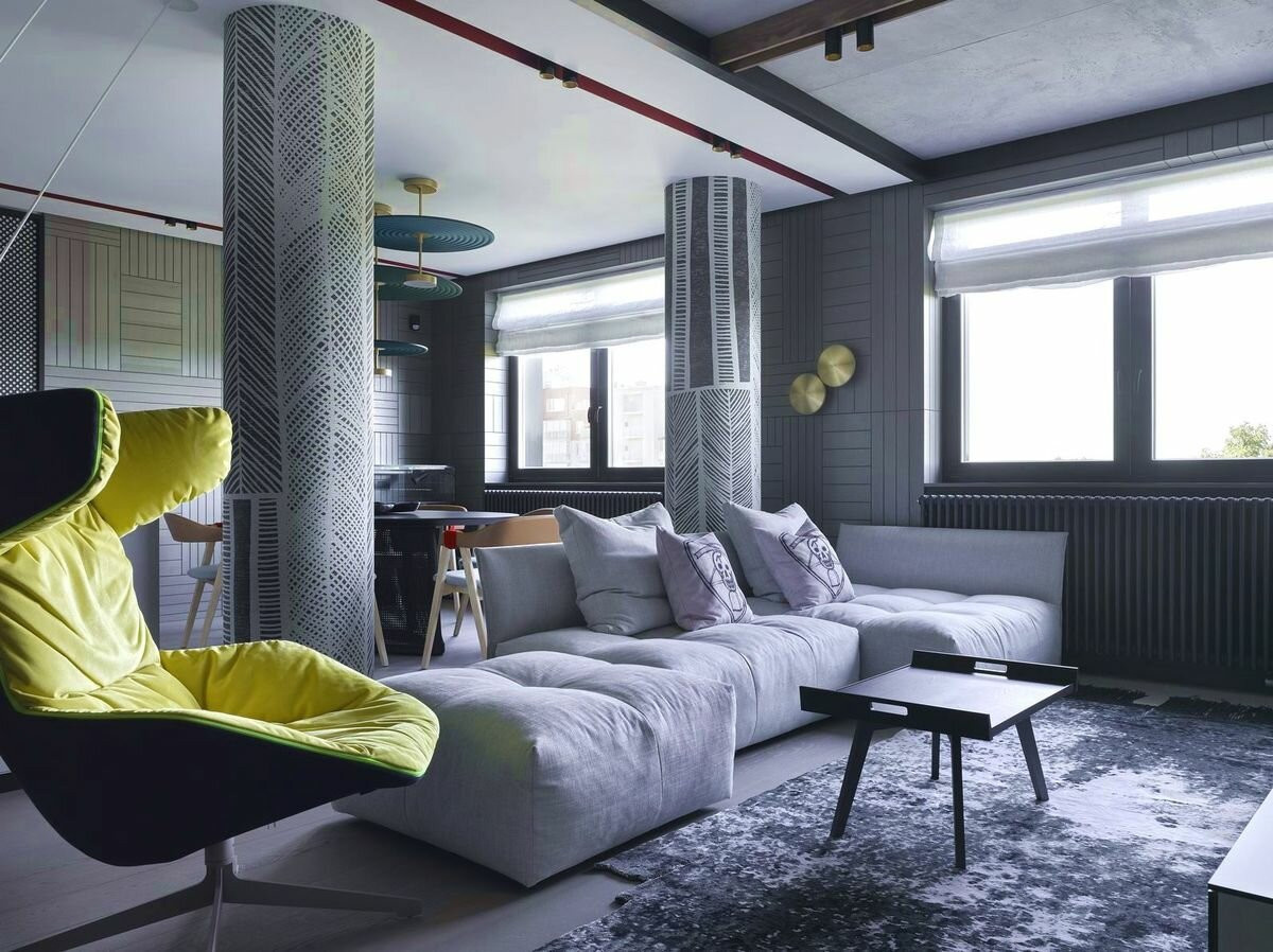 Houzz тур: Смелая квартира в Калининграде для ценителей искусства