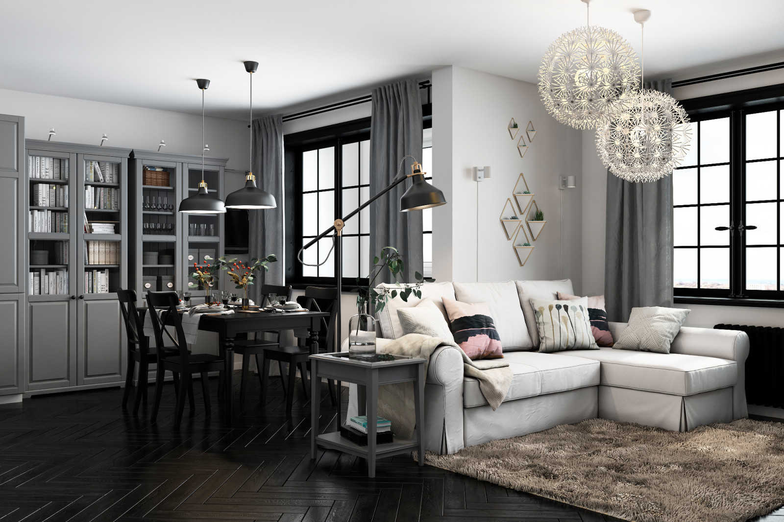 квартира с мебелью Ikea
