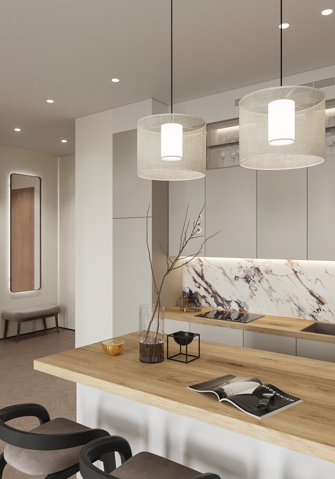 "Elegance", проект квартиры 60 кв. метров
