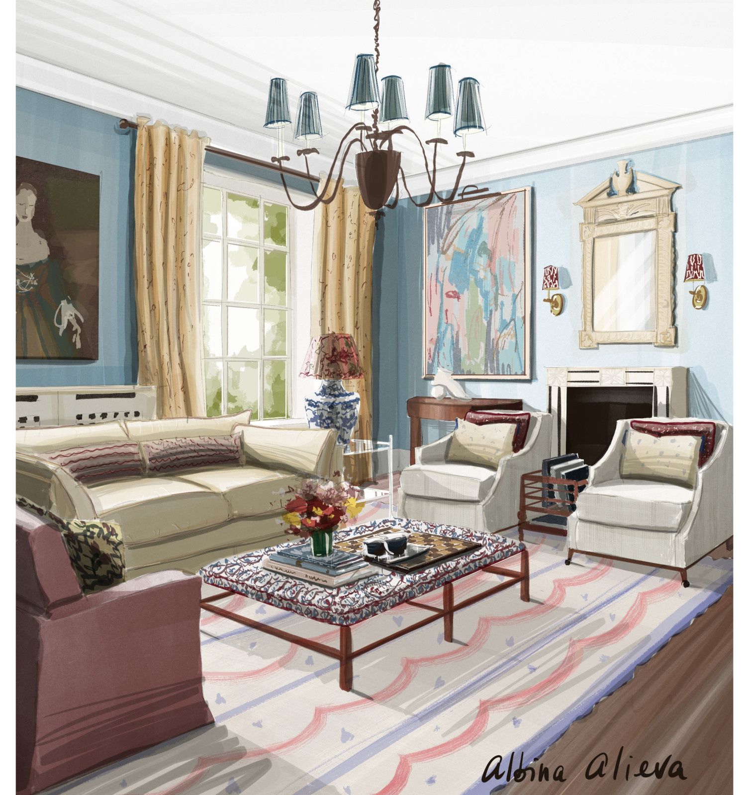 Обложка проекта: Interior Concepts – Procreate Sketches by Albina Alieva
