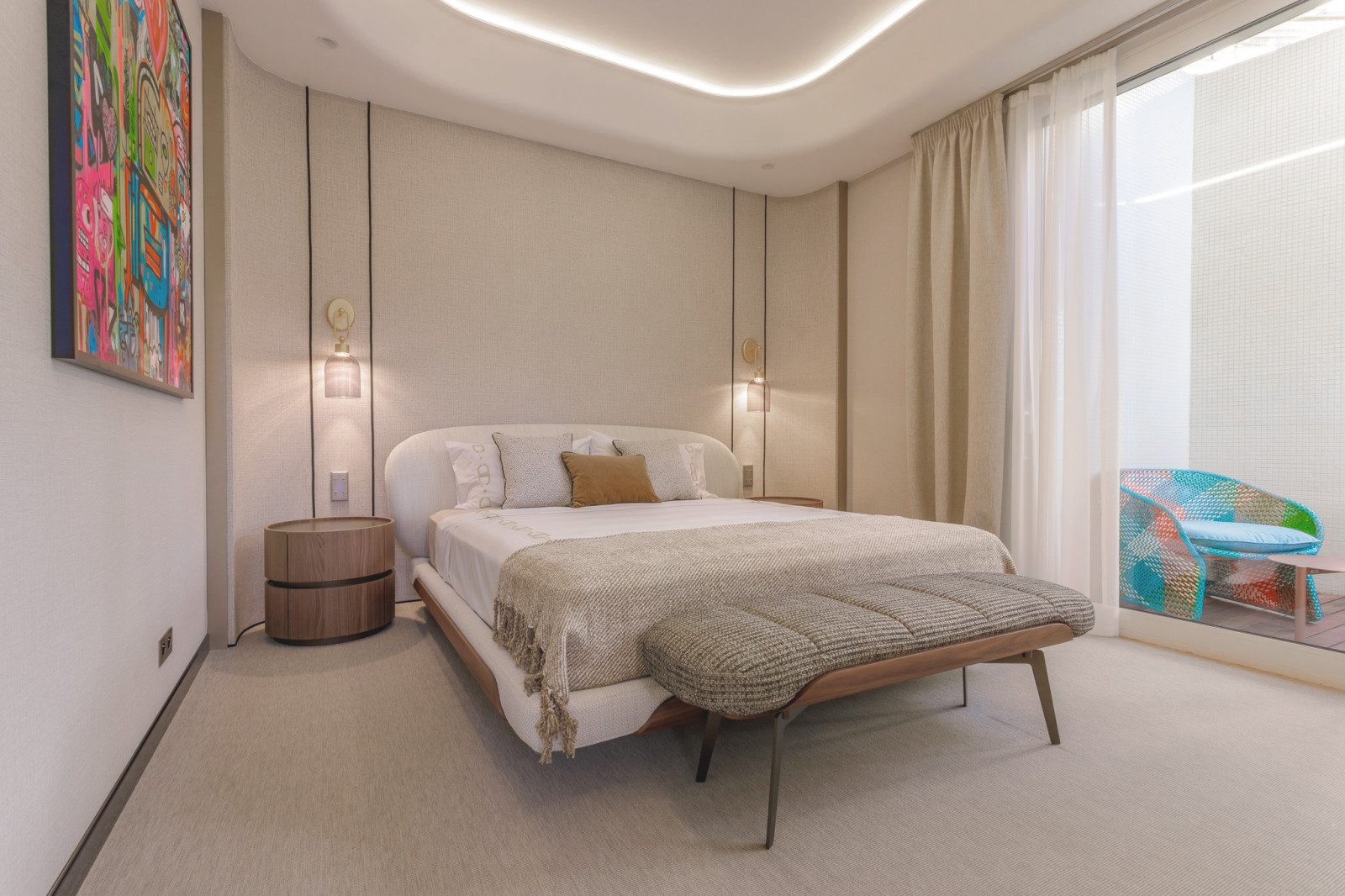 Fusion modern. Interior design of a villa in Monte-Carlo