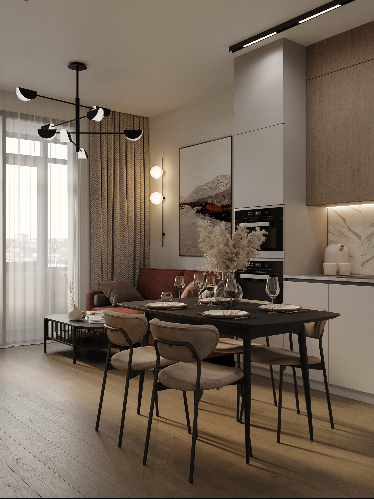 Обложка проекта: Современный дизайн для семьи с детьми в квартире 65 м²