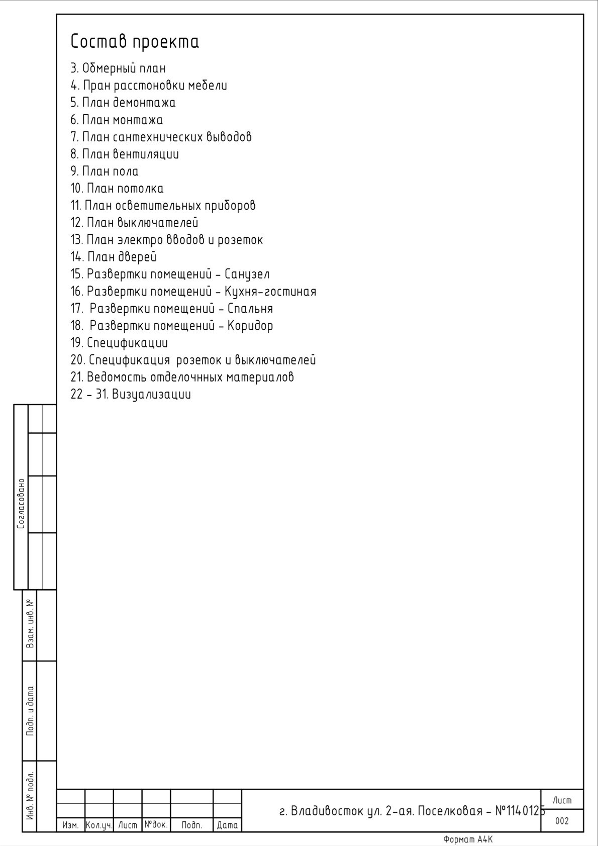 Полный дизайн-проект квартиры 38 м²
