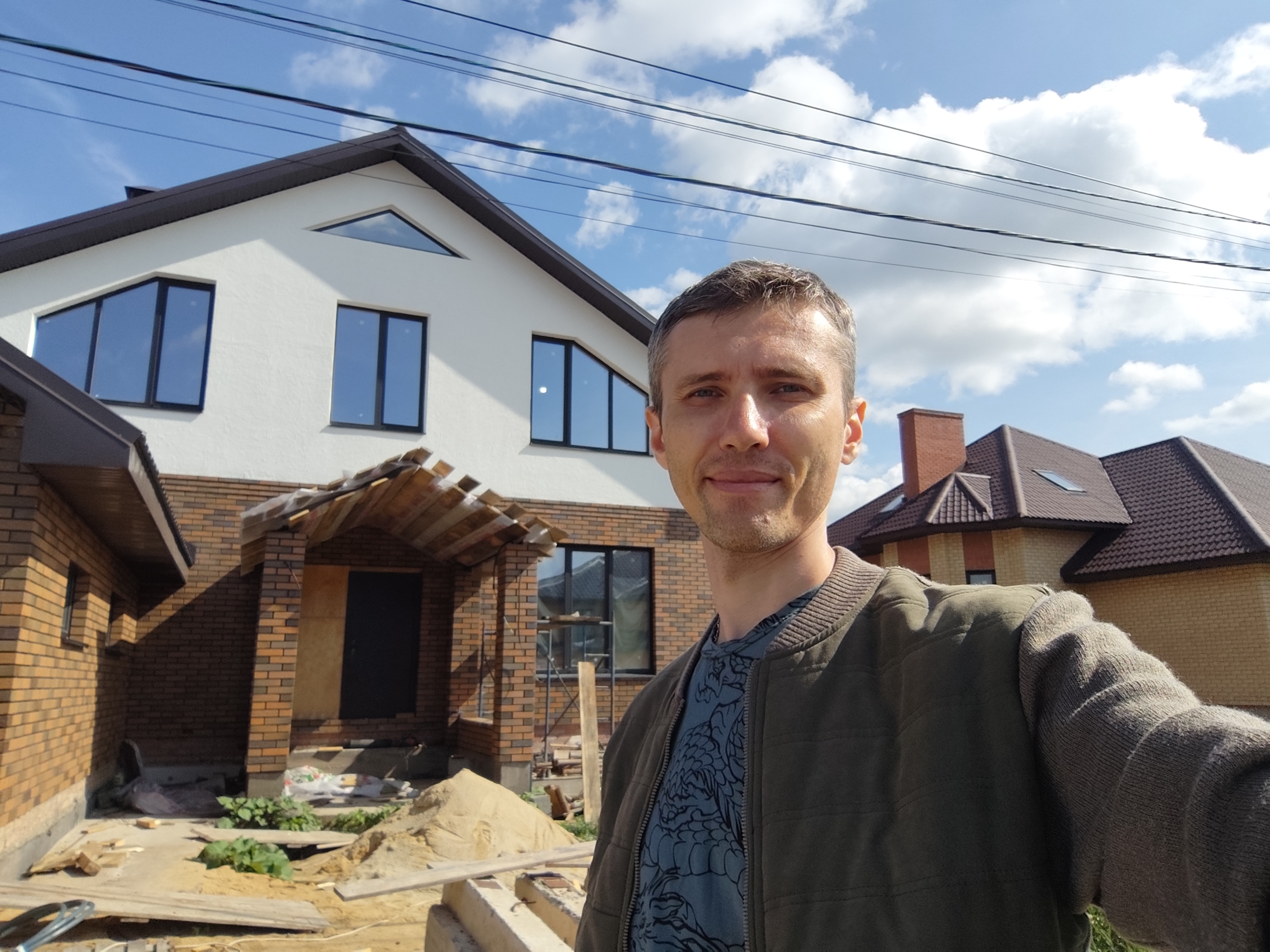 Рабочие моменты на объекте в п. Пригородный