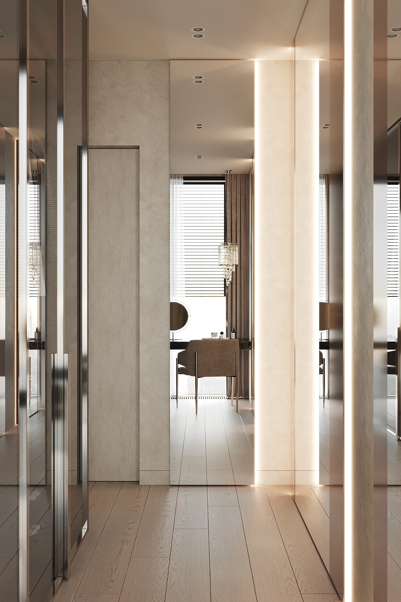 Дизайн интерьера квартиры 53,6 м² в ЖК Capital Towers, Москва