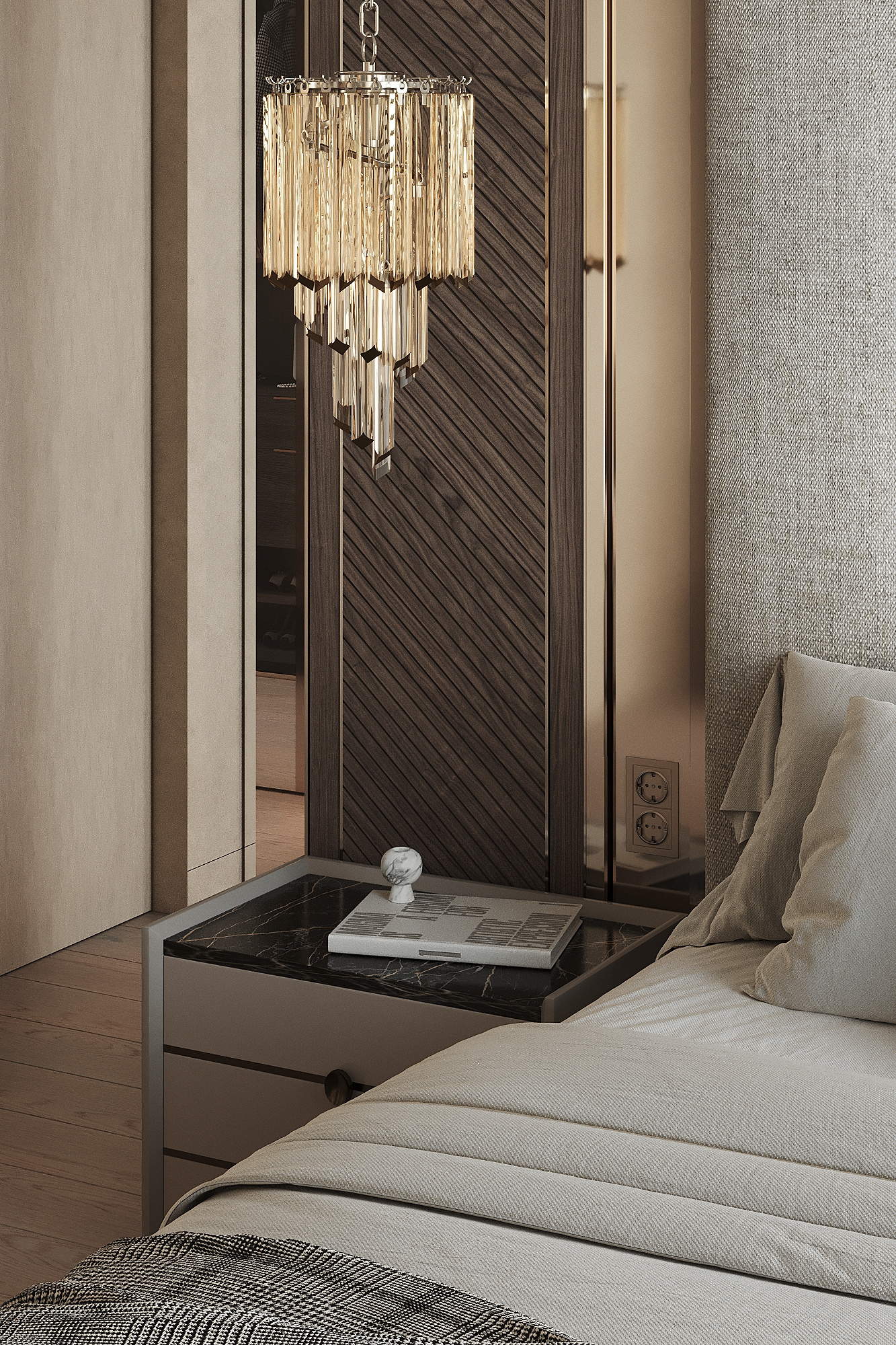 Дизайн интерьера квартиры 53,6 м² в ЖК Capital Towers, Москва