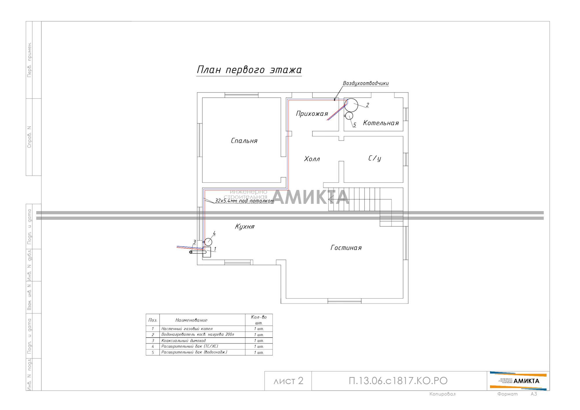 Обложка проекта: Отопление для дома 128 м²
