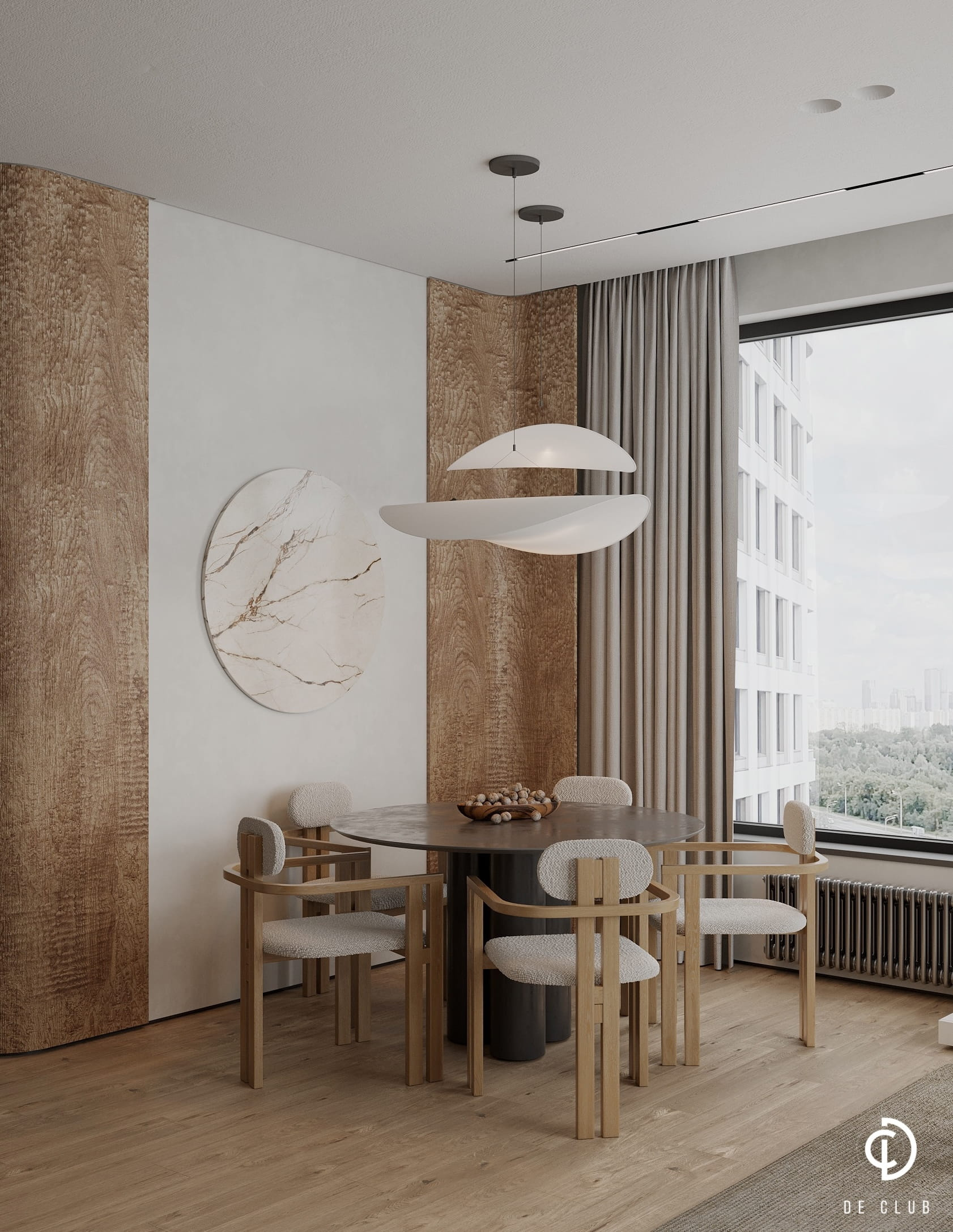 Дизайн интерьера трёхкомнатной квартиры 92 м² | ЖК «Остров», г. Москва