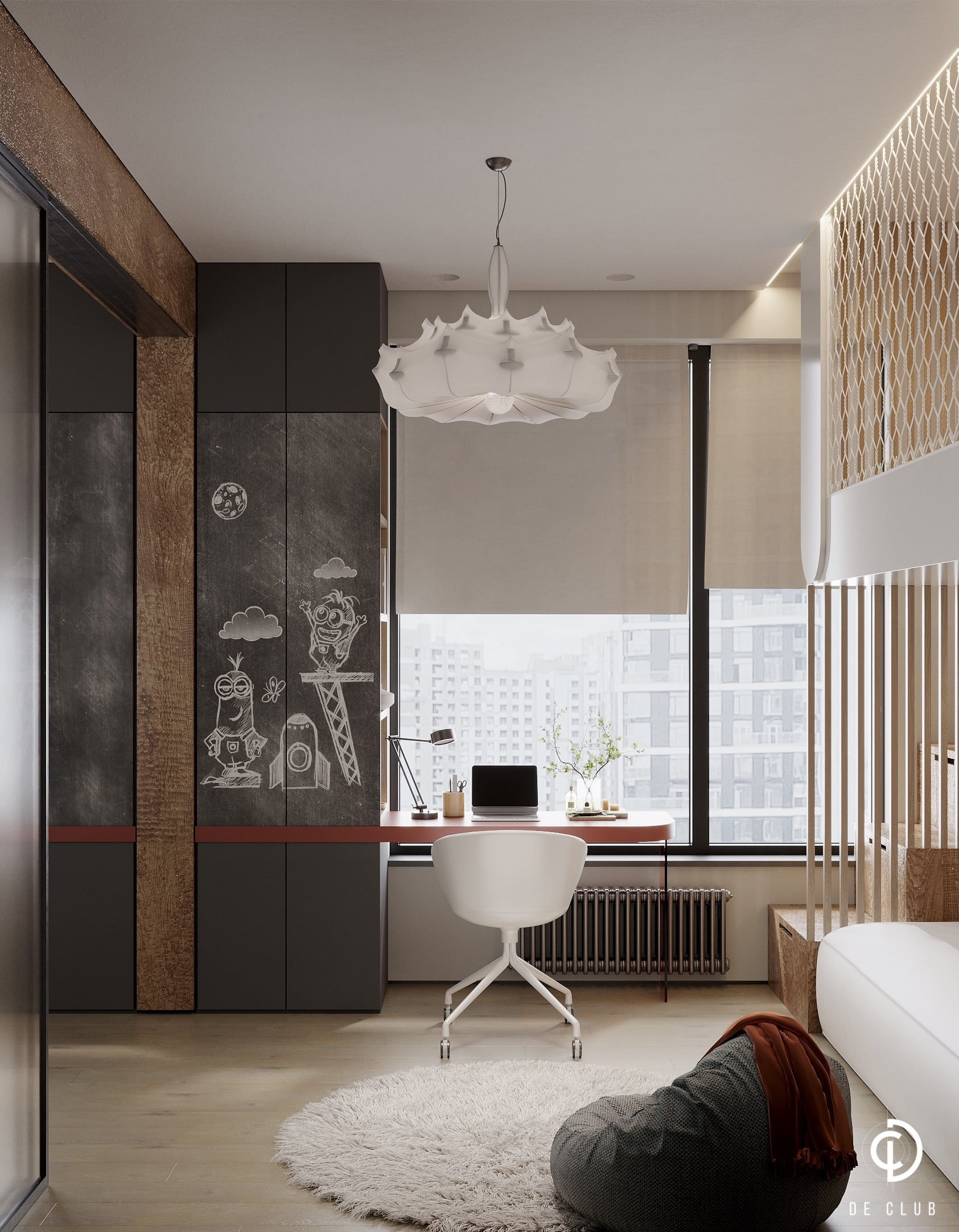 Дизайн интерьера трёхкомнатной квартиры 92 м² | ЖК «Остров», г. Москва