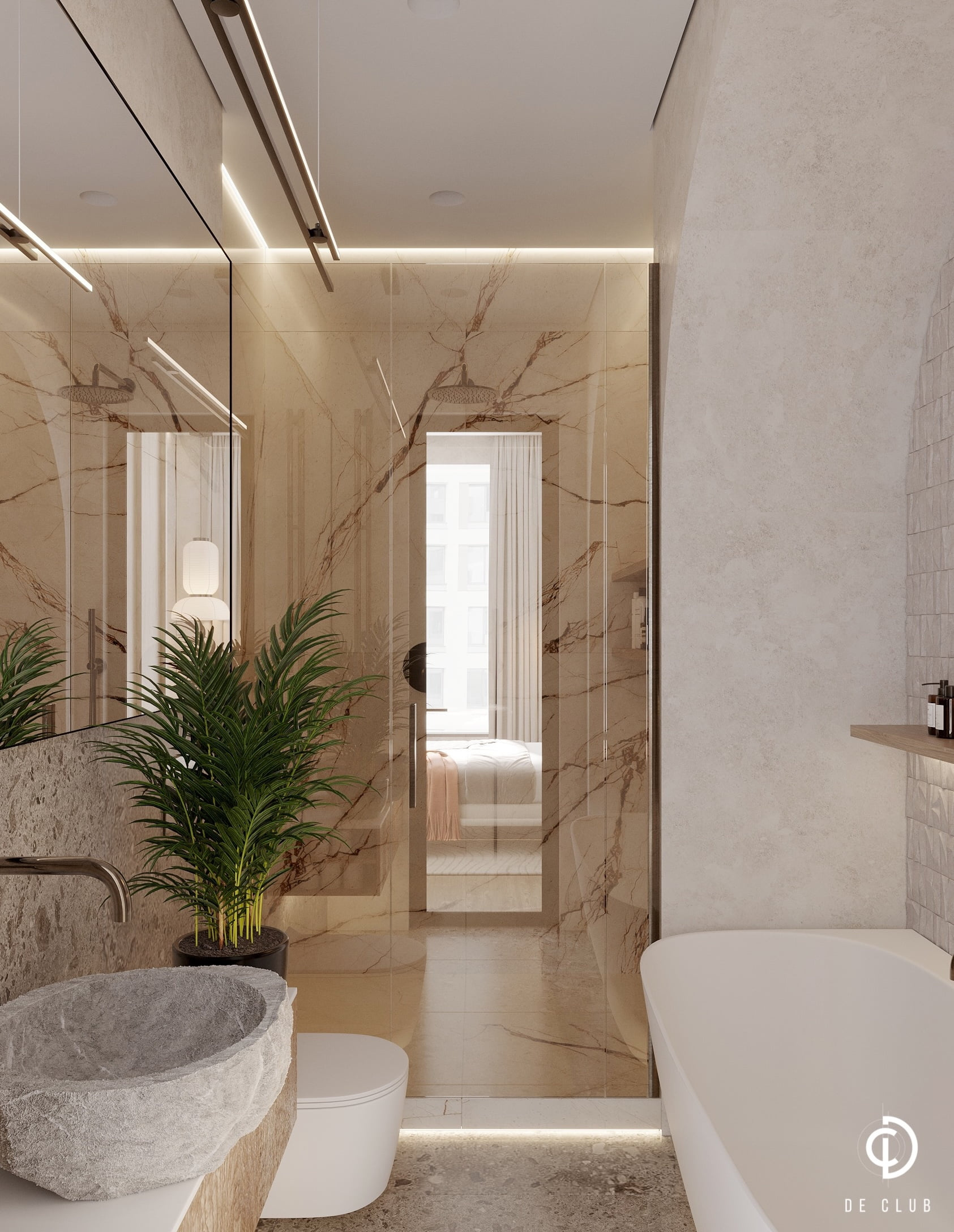 Дизайн интерьера трёхкомнатной квартиры 92 м² | ЖК «Остров», г. Москва